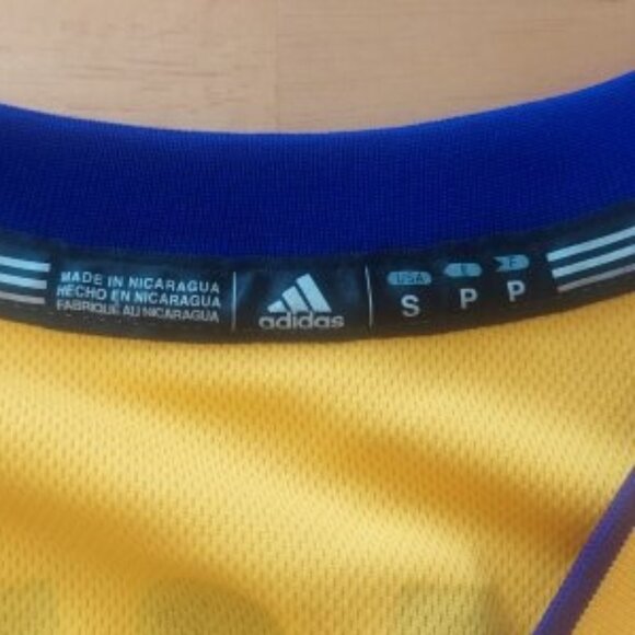 Adidas NBA LA Lakers Jersey Yellow Polyester Men's Size S RN#119208 - Picture 7 of 11